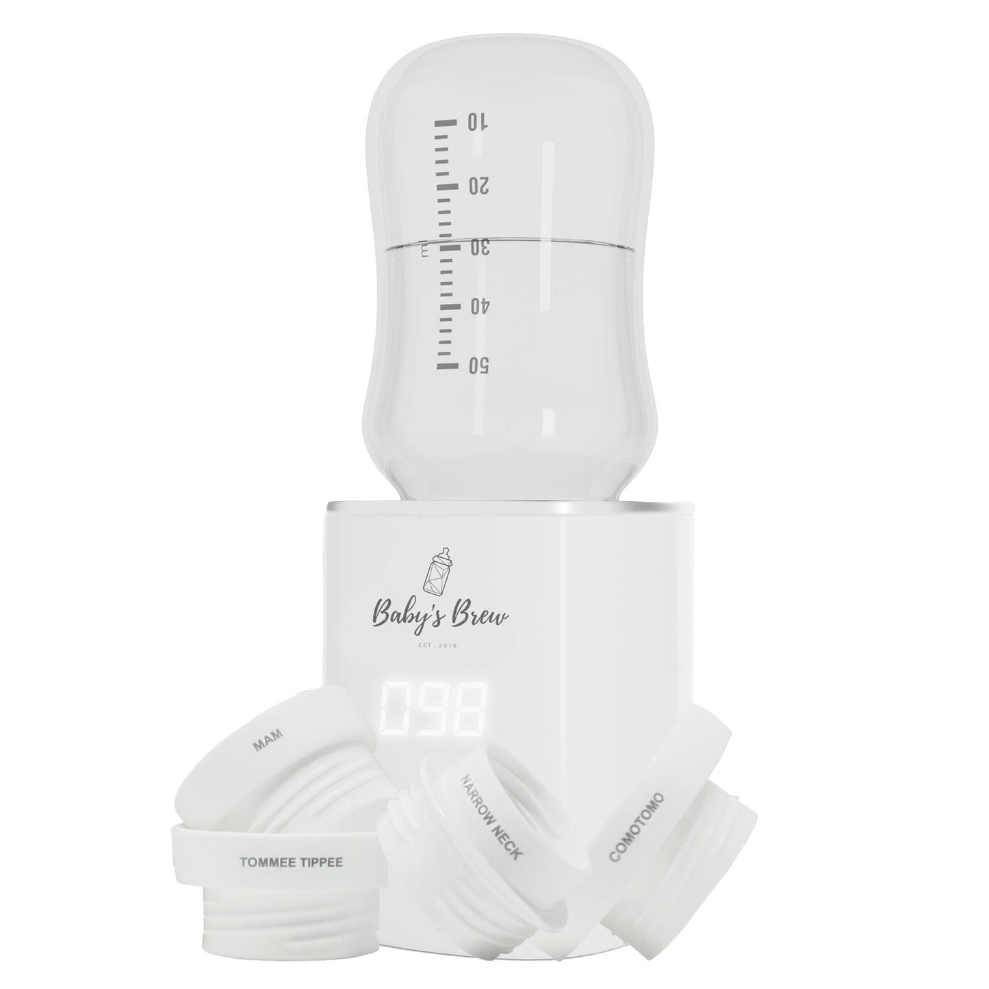 Portable Bottle Warmer with 4 Adapters