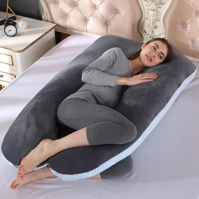 Pregnancy Maternity Pillow U Type Fleece