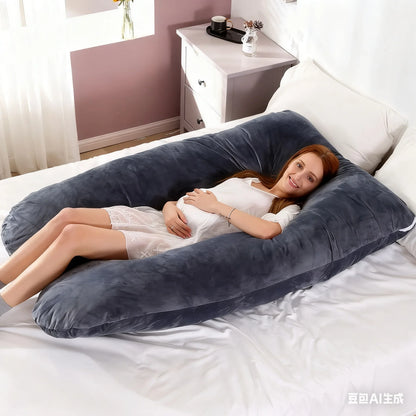 Pregnancy Maternity Pillow U Type Fleece