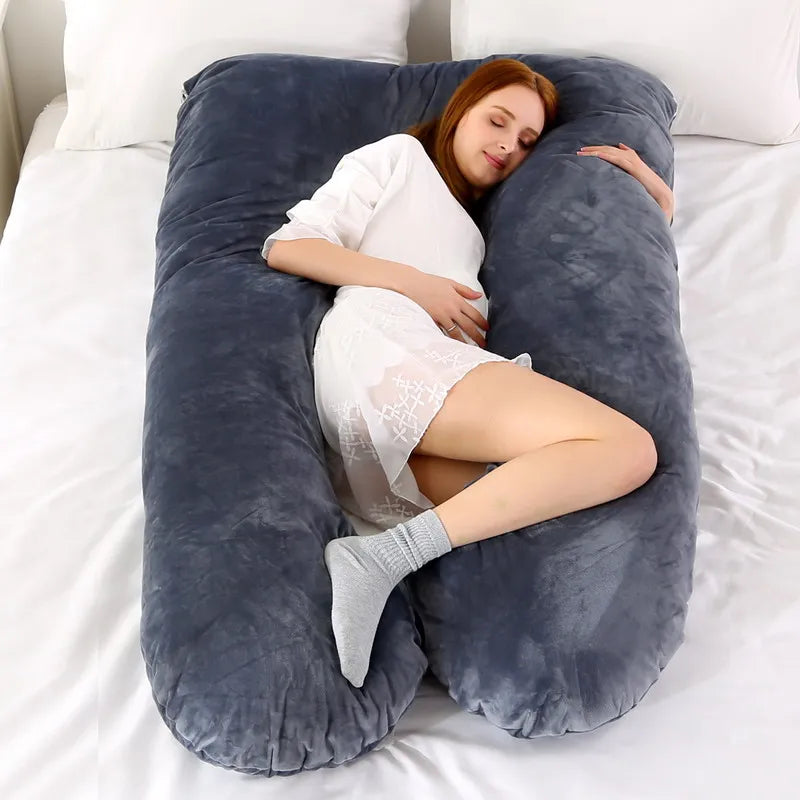 Pregnancy Maternity Pillow U Type Fleece