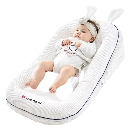 Premium Baby Crib with Safety Rails - Convertible Infant Bed for Nursery